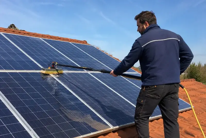 Nettoyage et entretien de panneaux solaires à Villelongue-dels-Monts